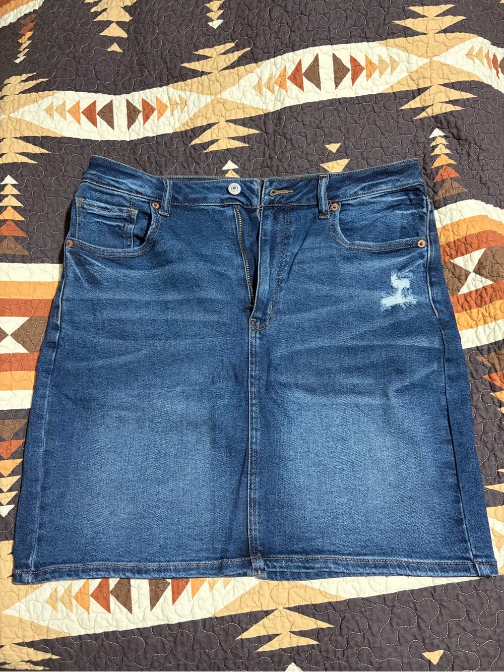 American Eagle Denim Mom Skirt